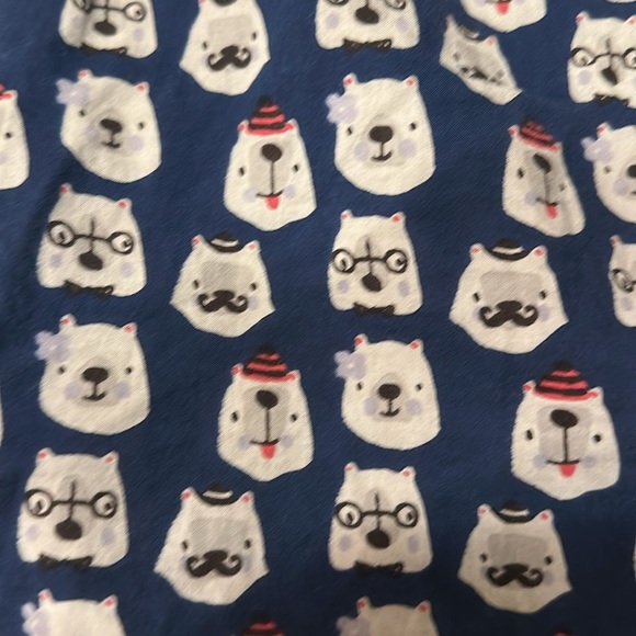 Roller Rabbit Polar Bear Print Pajama Dress – Size Medium - Picture 4 of 7